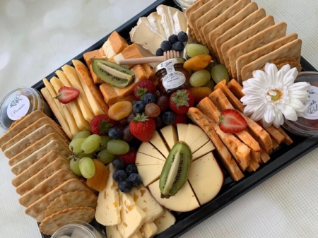 Cheese and Cracker Platter by Buttercream Beauties