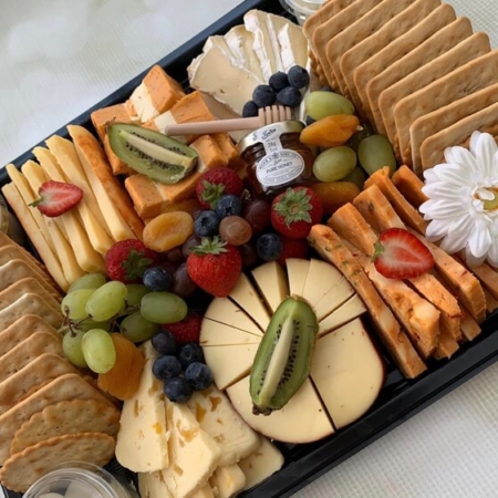 Cheese and Cracker Platter by Buttercream Beauties